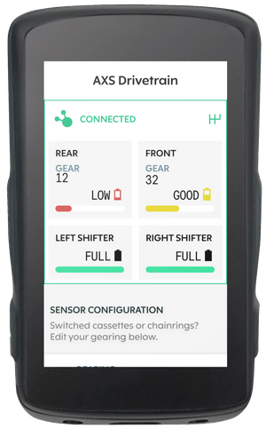 SRAM AXS<br>BATTERY STATUS